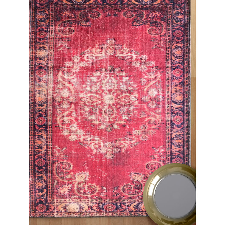 Bungalow Rose Sparx Washable Indoor Area Rug, 4x6 Wayfair Canada